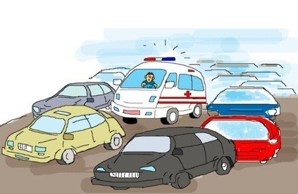 文明驾驶:救护车隧道遇堵车众车让 2